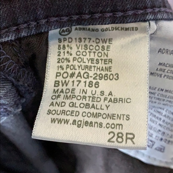 AG Stevie Ankle slim straight ankle jeans sz-28R - Picture 5 of 6